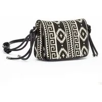 LASCANA Umhängetasche Crossbody Bag, im Ethno Look, Minibag, Handtasche, Schultertasche, Tragetasche VEGAN