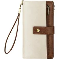 Zyronn Geldbörse Geldbörse RFID Damen Geldbörse Portemonnaie Geldbeutel, Damen Geldbörse klappbar Lange Clutch-Tasche aus PU-Leder