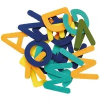 Roth Schultüte Filzbuchstaben, gelb-blau-grün
