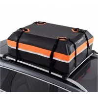 COSTWAY Dachbox, 450L, wasserdicht, tragbar, mit 6 Türhaken & Schloss