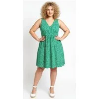 Shape of You Midikleid Ärmelloses Kleid mit Blumenmuster und V-Ausschnitt