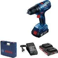 Bosch Professional Akku-Bohrschrauber Bosch Professional Akku-Bohrschrauber GSR 180 LI, 18 V V, (2x Li-Ion Akku 2,0Ah, Koffer)