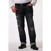 Men Plus 5-Pocket-Jeans Jeans Bauchfit Regular Fit 5-Pocket Destroys