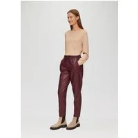 s.Oliver 7/8-Hose Hose Jogpants aus Lederimitat