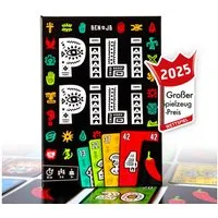 ATM GAMING Spiel Pili Pili - Das verrückte Stich-Kartenspiel, Kartenspiel, Reisespiel, Gesellschaftsspiel, Familienspiel