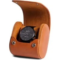 Gentlemen's Uhrenbox Echtleder Watchbox - mit weichem Innenfutter, 100% handgefertigt, ideal auch als Geschenk