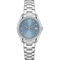 Lacoste Quarzuhr LACOSTE PARISIENNE 2001423, Armbanduhr, Damenuhr, Edelstahlarmband, analog, Glassteine