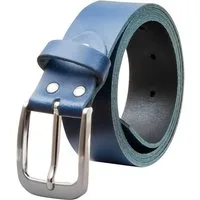 COLOGNEBELT Ledergürtel OM428-SL-Dunkelblau MADE IN GERMANY, Dunkelblau Kürzbar, 100 % Echtleder, Unisex
