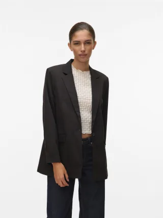 VERO MODA - VMNILA LS SLIM BLAZER NOOS Black - Gr. - 42
