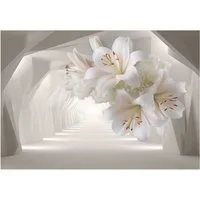 Wallarena Fototapete Blumen - Mehrfarbig - Elegant - Vlies - Wohnzimmer, glatt, (7 St), 350x250cm