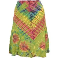 Guru-Shop Minirock Unikat Batik Hippie Midirock, Sommerrock,.. alternative Bekleidung