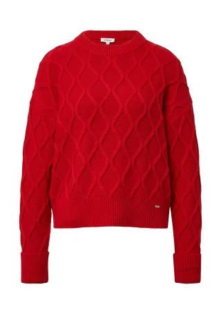 s.Oliver - Strickpullover rot - Gr. - 40