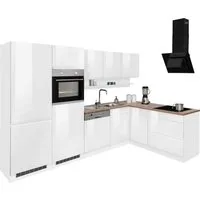 KOCHSTATION Winkelküche KS-Virginia,neu in verbesserter Ausführung, Stellbreite 290/180 cm, Soft-Close, ohne E-Geräte