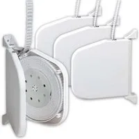Inovatec Aufputz-Gurtwickler Rollladen Gurtwickler weiß aufklappbar Mini 5,5 m Gurtband, Gurtbreite 14 mm, 4-tlg.
