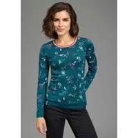 KangaROOS Langarmshirt mit Rundhals, sehr figurbetonte Passform, hüftbedeckende Länge