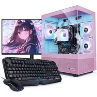 Kiebel Zindarella V Gaming-PC-Komplettsystem (27", AMD Ryzen 5 AMD Ryzen 5 5600GT, Radeon, 32 GB RAM, 1000 GB SSD, ARGB-Beleuchtung, WLAN)