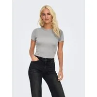 ONLY Kurzarmshirt ONLVAL – Basic-Shirt mit Stretchkomfort für jeden Tag regular fit, modisch, Jersey, Baumwollmischung, Rundhals