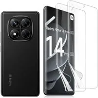 CLM-Tech Displayschutzfolie 2x Schutzfolie für Xiaomi Redmi Note 14 Pro 5G Folie kristallklar für Xiaomi Redmi Note 14 Pro 5G / Redmi Note 14 Pro Plus 5G, TPU Folie - Anti-Fingerabdruck und kratzfest -, 2 Stück, Kristallklar