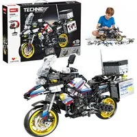 COIL Spielbausteine, Bausteinset, Bauklötze, Baukasten, Motorrad, Spielbauklötze, (1424 St), für Kinder ab 6 Jahren