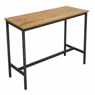 Begryf Bartisch, Schwarz, Erle, Holzwerkstoff, Metall, Rechteckig,Rechteckig, 100x90x40 cm, Esszimmer, Barmöbel, Bartische