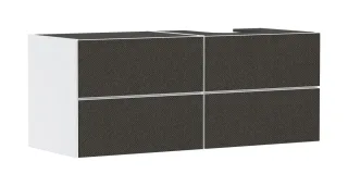 Hansgrohe Xevolos E Waschtischunterschrank Mattweiß 1370/550 mit 4 Schubkästen für Konsole mit Aussc 54239660