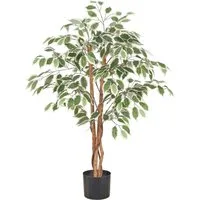 Kunstbaum Ficus hawai, Creativ green, Höhe 100 cm, mit schönem Blattwerk