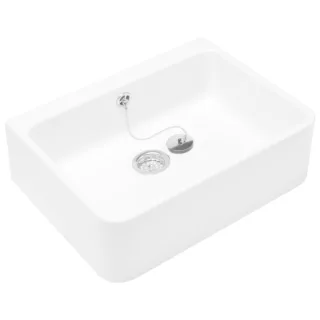 Villeroy & Boch Spülbecken O.Novo 63210001 49,5 x 17 x 40 cm, mit Überlauf, weiß alpin CeramicPlus