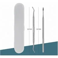 COOL-i ® Nagelzange Eingewachsene Zehennägel Pflege Set – Eckenheber & Feile aus Edelstahl, Fußpflege Werkzeug für Pediküre & Maniküre