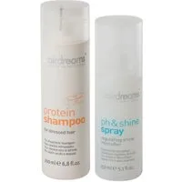 Hairdreams Haarpflege-Set Protein Shampoo + ph&shine Spray, Set, 2-tlg., für Haare mit Echthaarverlängerungen