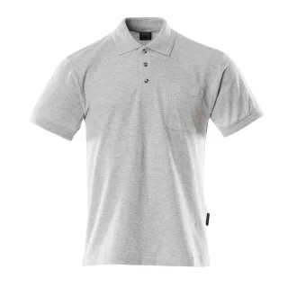 MASCOT Borneo Polo-Shirt mit Brusttasche CROSSOVER Grau-meliert S - 00783-260-08-S