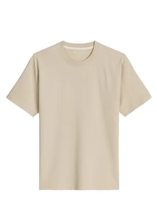 Marc OPolo Casual - T-shirt aus schwerem Bio-Baumwoll-Jersey beige - Gr. - M