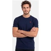 U.S. Polo Assn. T-Shirt USNaash – Herren Basic Shirt aus 100 % Baumwolle Klassischer Rundhalsausschnitt, weiches Material und Logo-Stickerei