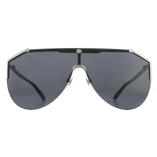 Lunettes De Soleil Gucci GG0584S 001 Ruthénium Et Gris Noir