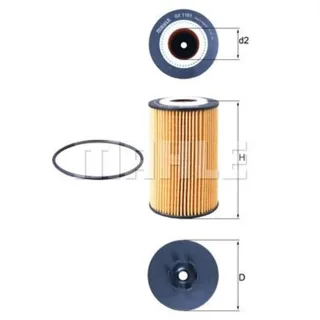 Mahle ?lfilter Mercedes OX1161D