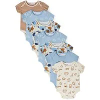 MINOTI Kurzarmbody Body aus reiner Baumwolle, für Jungen (7-er Pack) aus reiner Baumwolle