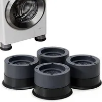 TUWENA Vibrationsdämpfer 4 Stück Waschmaschine Füße Dämpfer, Anti Vibration Antirutschmatte, Waschmaschinenfüße Rutschfest für Trockner,Kühlschrank,Tisch,Chairs