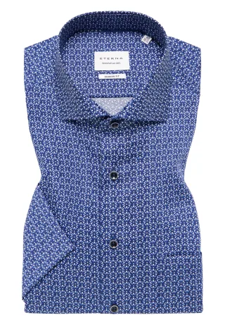 ETERNA - Hemd Twill Kurzarm navy - Gr. - 42/Kurzarm