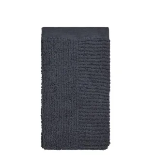 Handtuch Classic 50x100cm black | Zone Denmark Luxuriöses Frottee-Handtuch aus reiner Baumwolle 600g/m² extrem saugfähig für das Badezimmer.