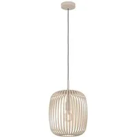 EGLO Pendelleuchte Hängeleuchte ROMAZZINA, exkl. E27, Stahl, Pendellampe, ohne Leuchtmittel, Esszimmerlampe, 110x32,5 cm (HxD), 1-flammig, modern, minimalistisch