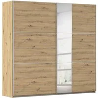 OTTO home Kleiderschrank Mehrzweckschrank Aktenschrank Möbel Mietswohnung TOPSELLER ASTANA (3 Ausstattungen BASIC/CLASSIC/PREMIUM (inkl. SOFT-CLOSE-FUNKTION) mit 3 Spiegelelementen, Metallgriffleisten alufarbig MADE IN GERMANY