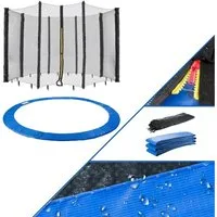 Arebos Trampolinnetz + Randabdeckung 244, 305, 366, 396, 430, 460 und 490 cm (Set, Randabdeckung + Netz 244 cm), 244 cm