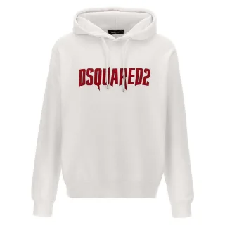 Dsquared2 Horror Logo Weißer Hoodie