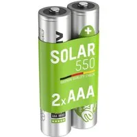 ANSMANN AG Akku AAA Micro 550 mAh 1,2V NiMH, 2 Stück - wiederaufladbar mit maxE Akku