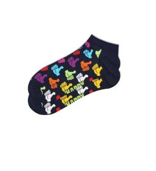 happy socks - Thumbs Up Low Sock Blau - Gr. - 43.5