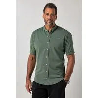 JP1880 Kurzarmhemd Hemd Halbarm extraleichter Piqué Buttondown-Kragen