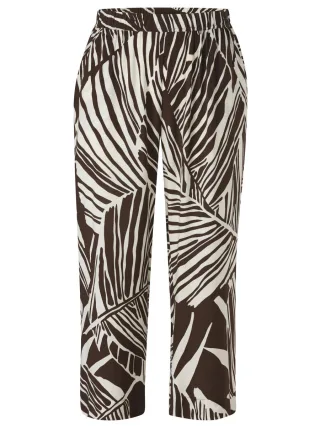 VIA APPIA DUE - 7/8-Hose mit Allover-Muster beige/braun - Gr. - 50
