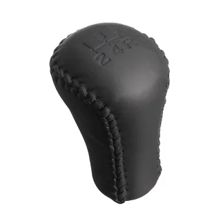 For Toyota Lexus Scion 5 Speed PU Leather Car Gear Shift Knob Stick Head Black