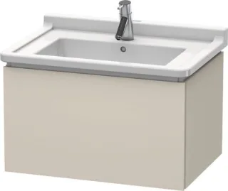 Duravit L-Cube Waschtischunterbau wandhängend Taupe Supermatt 670x469x408 mm - LC616408383 LC616408383