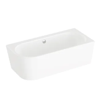 VitrA Geo Badewanne back to wall Ecke rechts 165 x 75 cm mit Überlauf Weiß Hochglanz,65441008000 65441008000