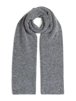 Tommy Hilfiger - Essential flauschiger Schal grau - Gr. - OS